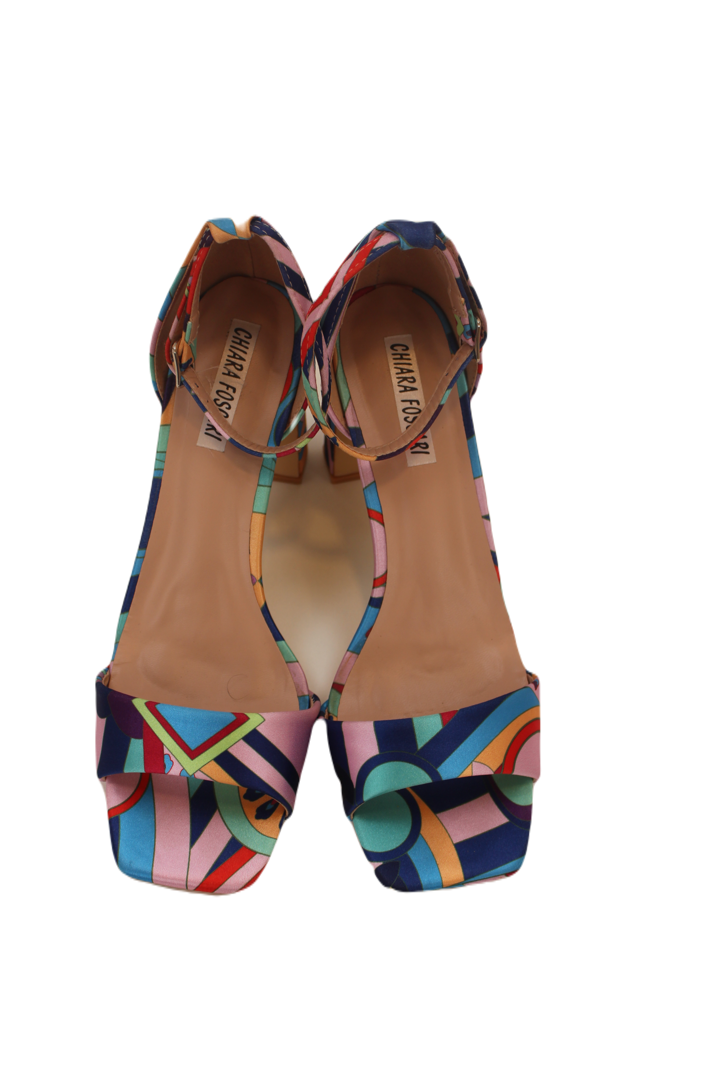 Scarpa con tacco fantasia