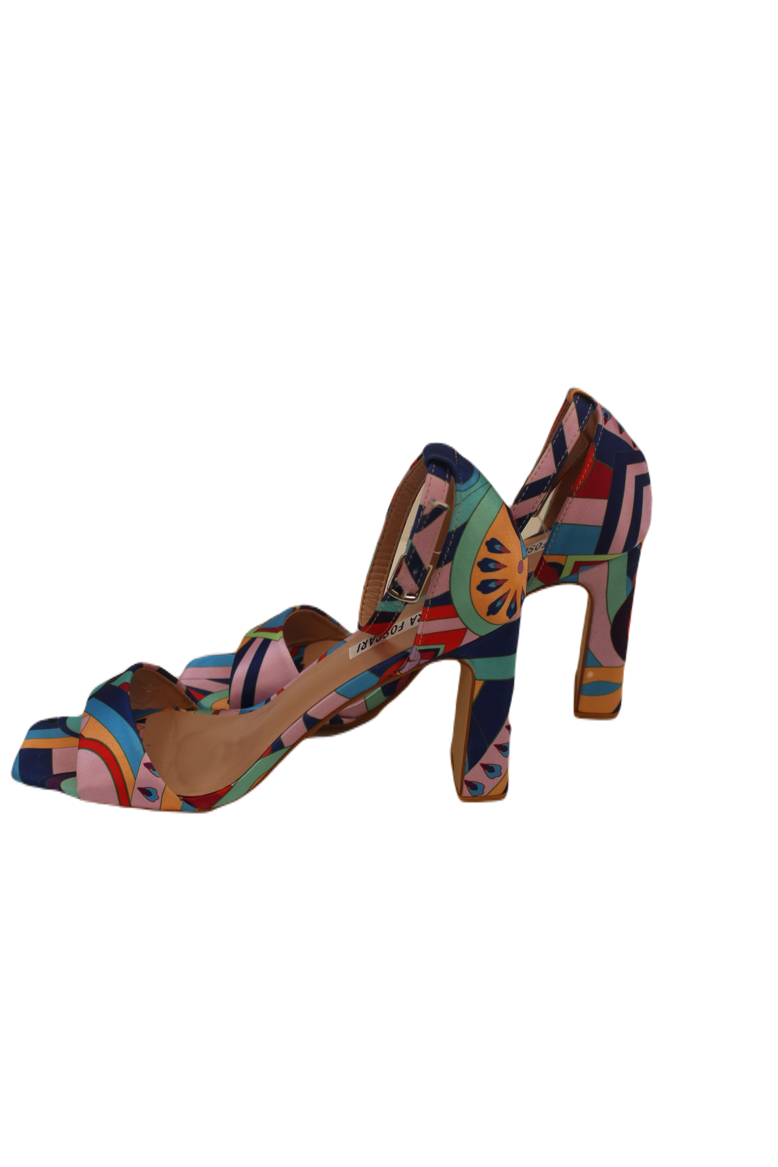 Scarpa con tacco fantasia