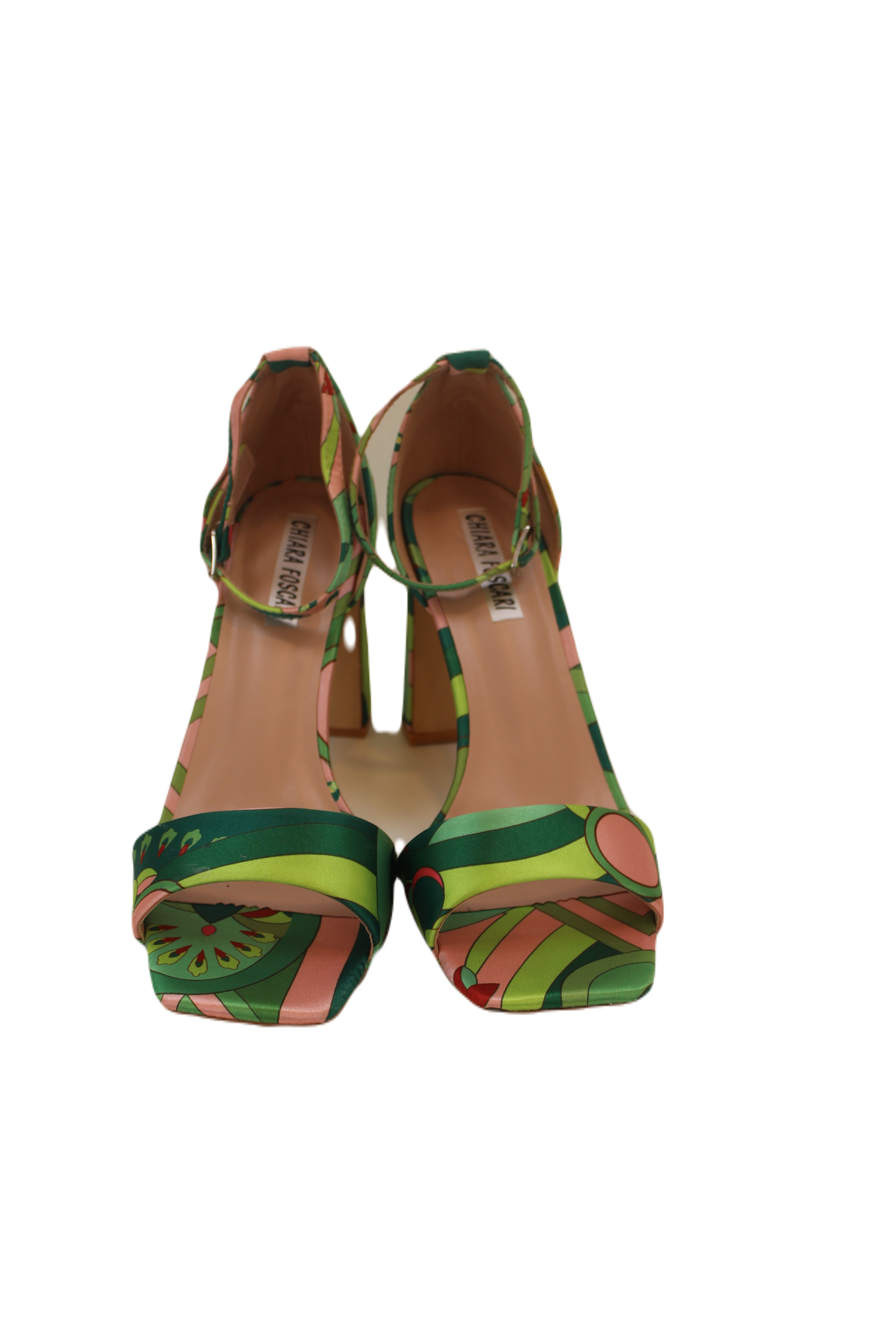 Scarpa con tacco fantasia