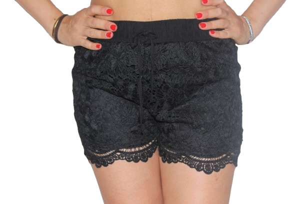 Shorts ricamato