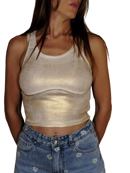 Crop top oro