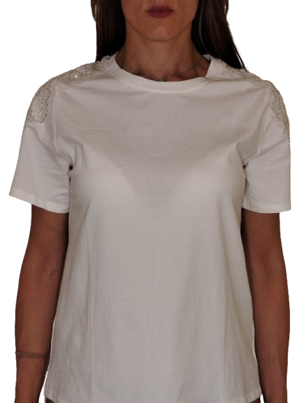 Maglietta con perline