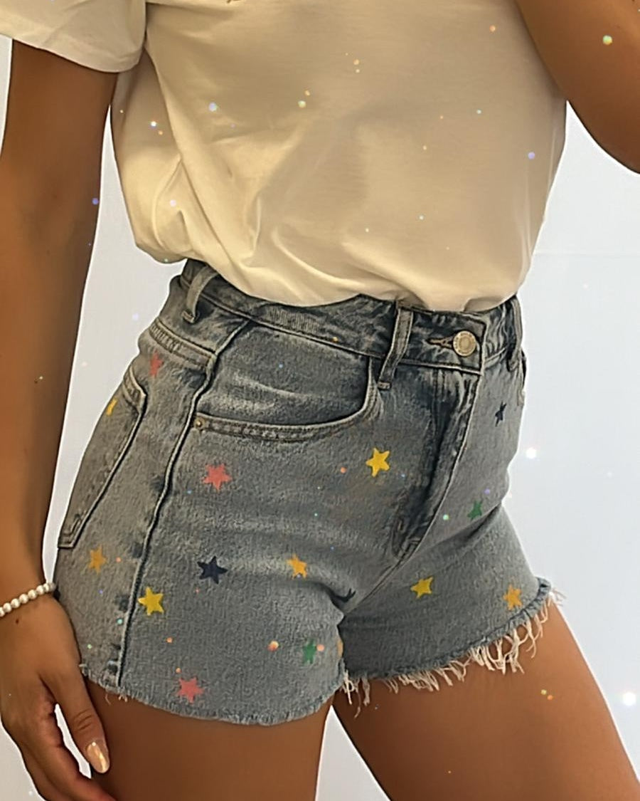 Shorts con stelle