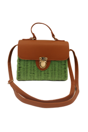 Borsa a tracolla in paglia