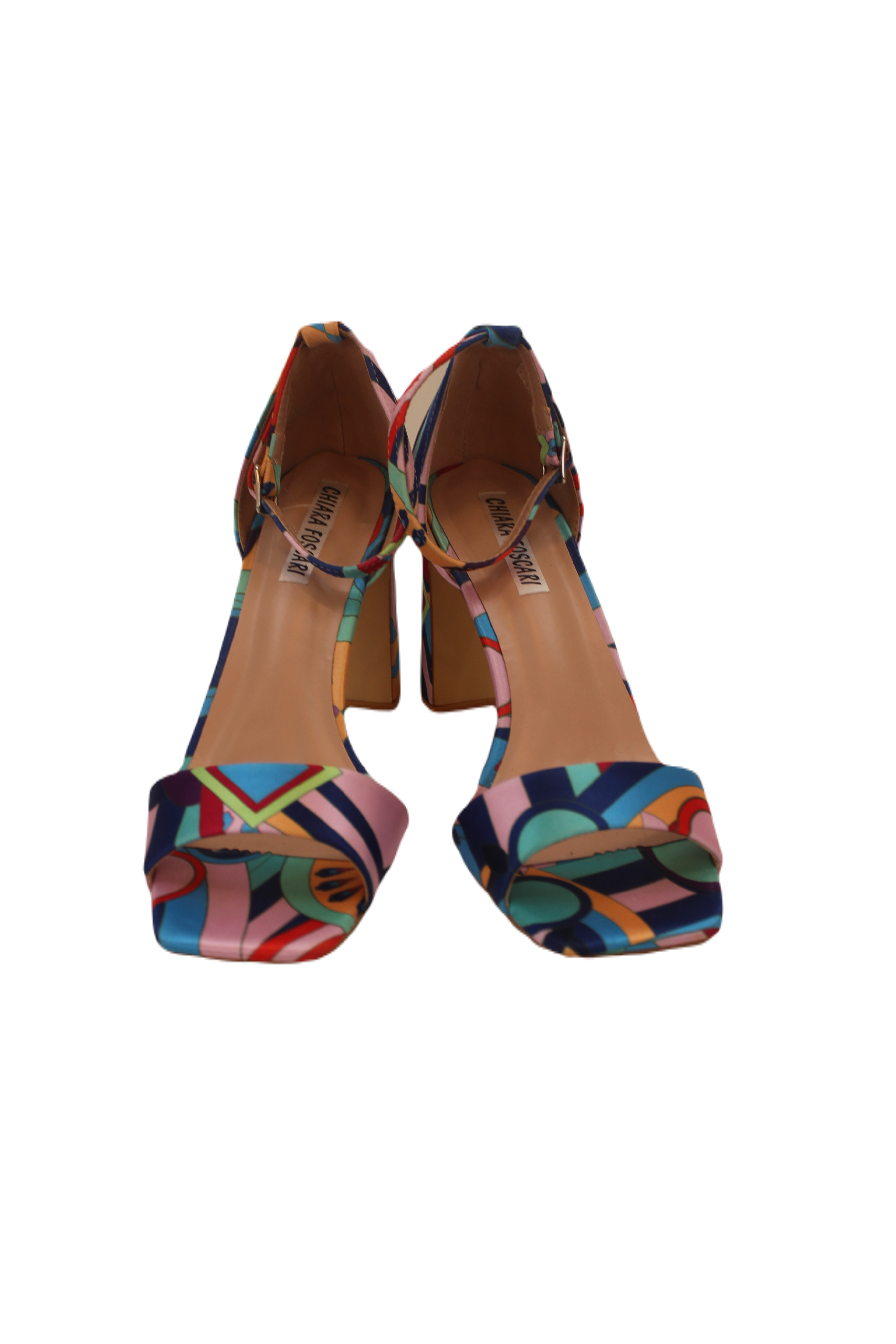 Scarpa con tacco fantasia