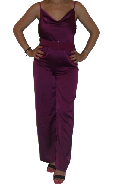 tuta con cinta - VIOLA