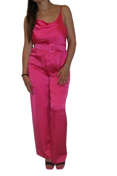 tuta con cinta - FUCSIA