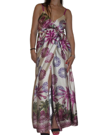 Vestito floreale - Fucsia