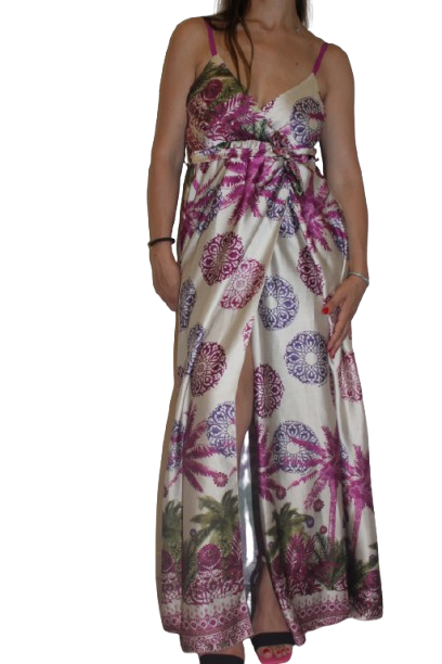 Vestito floreale - Fucsia