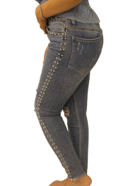 JEANS CON BORCHIE - JEANS