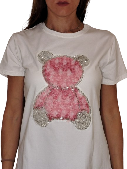 Maglietta teddy rosa